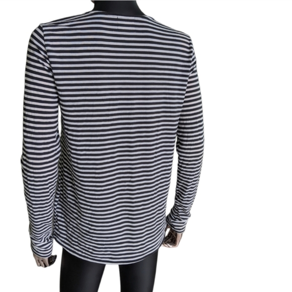 ⭐ Anthropologie London T.LA Stripes LONG SLEEVE WOMEN'S TOP BLOUSE - Picture 5 of 11
